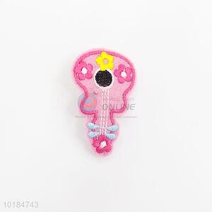 Latest Design Garment Accessories Pink Embroidery Guitar Patch