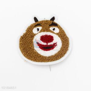 Hot Sale Animal Bear Toweling Embroidery Patch for Clothes