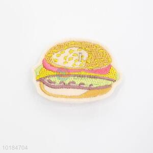 Fashion Style Hamburger Embroidery Clothing Patches
