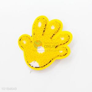 Latest Design Yellow Hand Towel Embroidery Badges for Sale