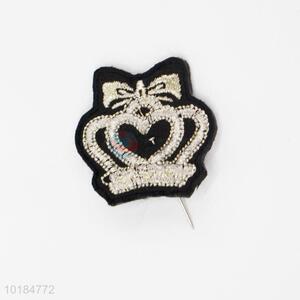 Latest Arrived Crown Shaped Clothing Embroidery Patch