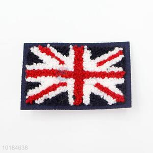 Fashion Style Union Jack Shape Towel Embroidered Patch