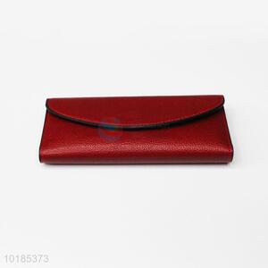 Competitive Price Red Rectangular PU Purse/<em>Wallet</em> for Ladies