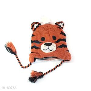 Cute Tiger Shape Winter Plush Hat For Children