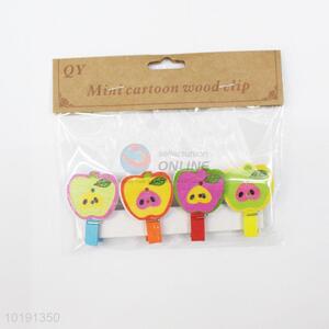 Cute apple photo clip/paper clip/wood clip