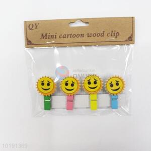 Cartoon sun shaped photo clip/paper clip/wood clip