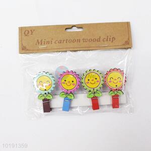 Cute sunflower photo clip/paper clip/wood clip