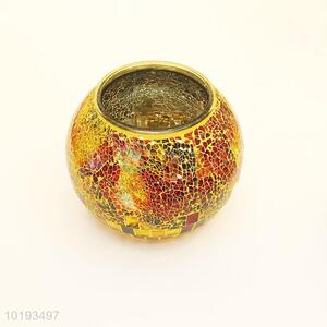 Golden flower vase <em>glass</em> <em>crafts</em> for home decor