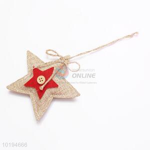 China Factory Christmas Decorative Pendant in Five-pointed Star Shape