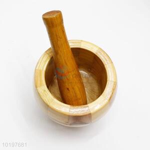 Hot sale wooden mortar & pestle set