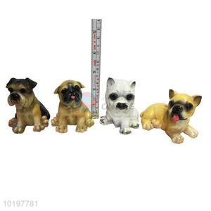 Pretty Cute Polyresin Decoration Figurine in Dogs Shape