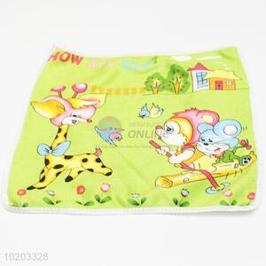 Green giraffe kids small hand <em>towel</em>,microfiber <em>cleaning</em> <em>towel</em>