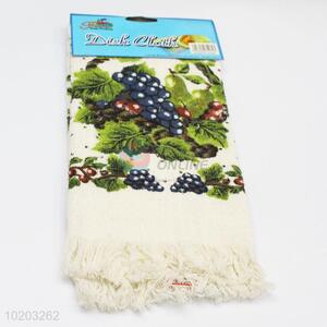 Household grape pattern cotton dish <em>towel</em>