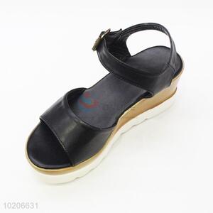 China wholesale promotional women wedge sandal