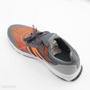 Orange Grey Sports Shoes for Men