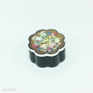 Top quality best flower shape ceramic jewelry box