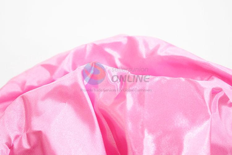 Eco-friendly Pink Color PVC Waterproof Shower Cap