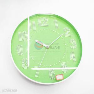 Modern Design Fresh Green Decorative Plastic Wall Clock