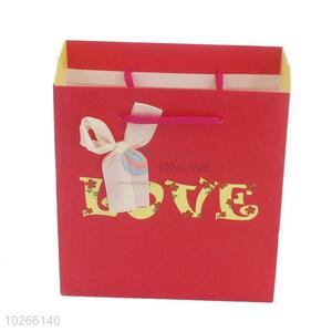 Elegant bowknot design fashion gifts bag with handle <em>ribbon</em>