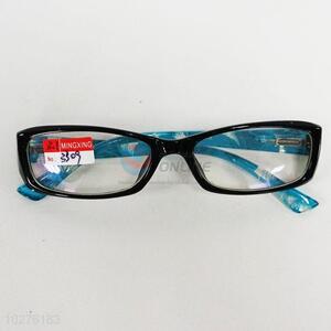 Black and Blue Color Frame Transparent Lens Reading Glasses