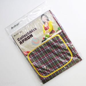 Factory Price Red Color Check Pattern Creative Absorbent Aprons