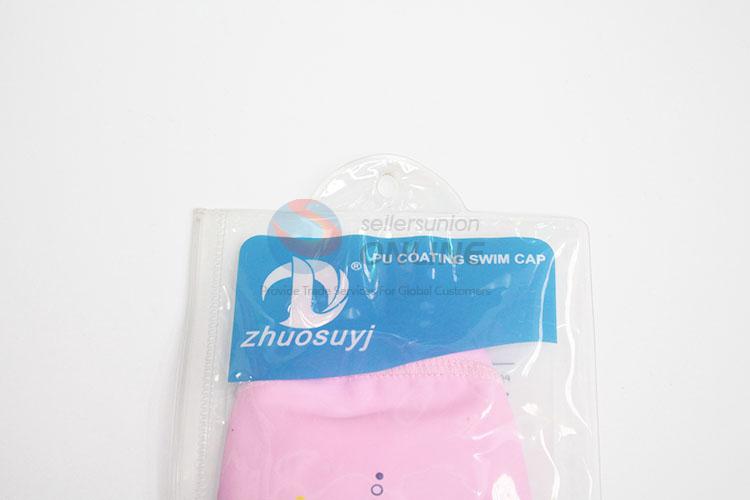 Kids Lovely Sport Cap Waterproof Silicone Swimming Caps