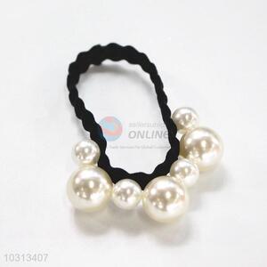 Recent design popular pearl hair ring