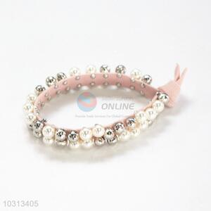 Cheapest high quality pearl hair ring for promotions