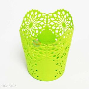 Green Color Plastic Wastepaper Baskets