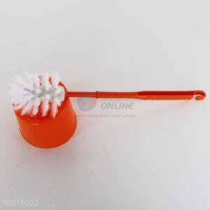 High sales low price orange toilet brush set