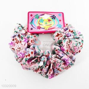Flower printing round hair ring with wholesale price