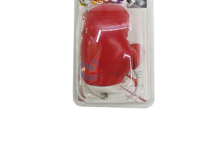 Competitive price hot selling boxing gloves shaped car hanging pendant