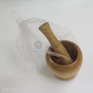 Eco-friendly natural bamboo garlic masher for kitchenware garlic presses bamboo product