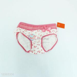 Breathable soft bowknot printed girl underpant