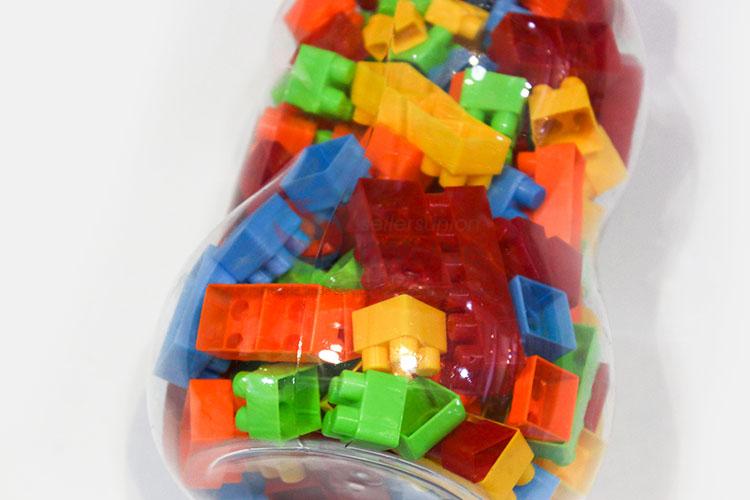 Factory Export 120pcs Milk Bottle Colorful Building Blocks Toys for Kids