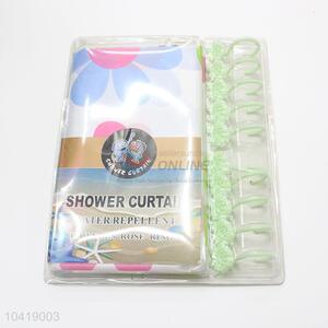 Promotional Polyester Waterproof Shower Curtain