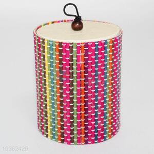 Weave Storage Box with Cover Bamboo Crafts