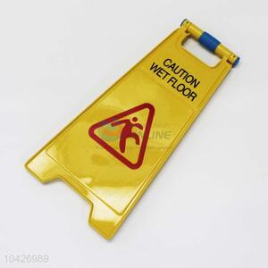 Wholesale plastic caution wet floor yellow traffic sign