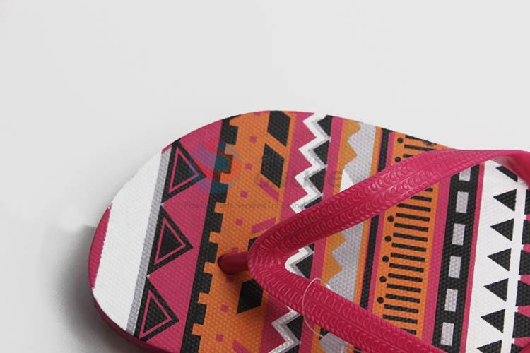 Direct factory good quality priting flip flops for women