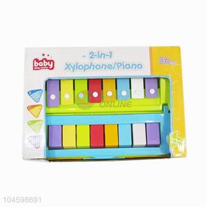 Kids educational 2-in-1 piano toy