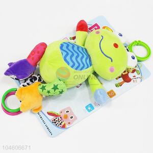 Education frog plush baby rattles soft animal baby toys