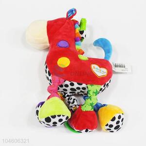 Wholesale plush baby rattle music horse toy