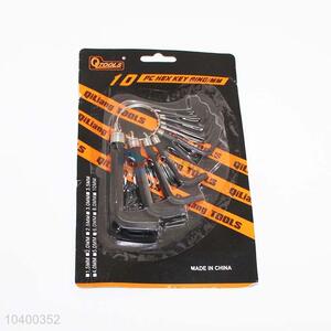 10pc/Set Different Size Hex Key Wrench Set