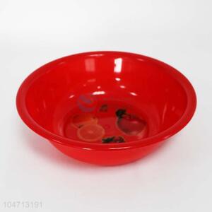 Red color simple life plastic wash basin