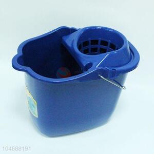 Good quality plastic blue mop bucket,39*27*29cm