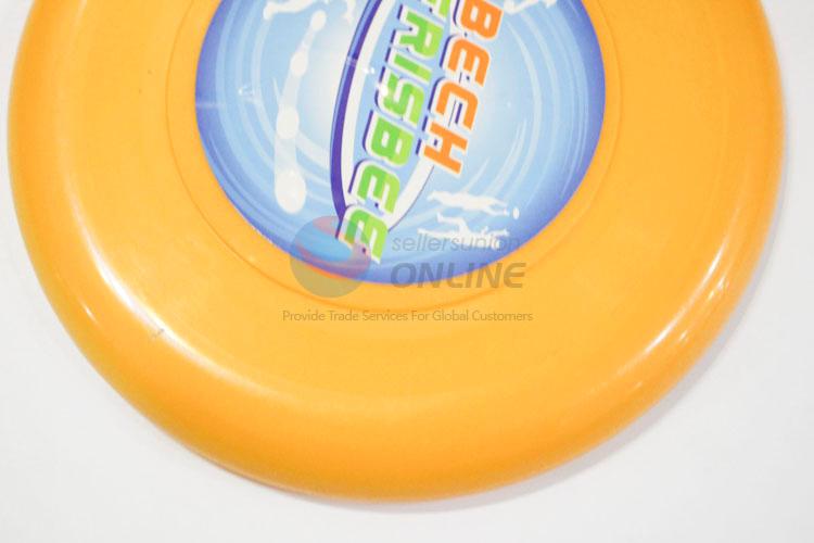 Factory Wholesale Yellow Color Plastic Flying Disc for Children