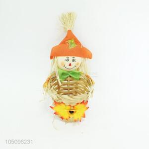 Cartoon  Scarecrow Shaped <em>Nonwovens</em> <em>Crafts</em> Mini Basket
