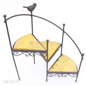 Promotional Gift Cute Wrought Iron Handmade Paint Base Mordern Ornament