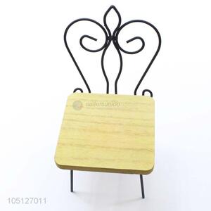 Good Quality Retro Iron Chair Decor Figurines Wrought Iron Chair Crafts