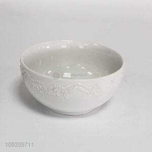 Direct factory ready sale household use white ceramic bowl